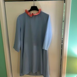 Tuckernuck Pomander Place size M blue and pink swing dress